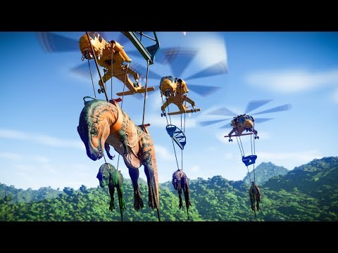 Acrocanthosaurus Vs T-Rex Vs Indominus Rex Vs Spinosaurus - Jurassic World Evolution