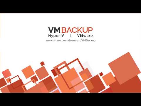 Altaro VMBackup tanıtım videosu