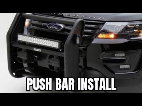 2021 Ford explorer push bumper install