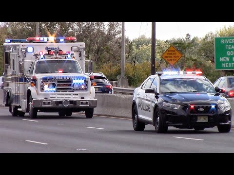Police Cars Fire Trucks And Ambulances Responding Compilation Part 12