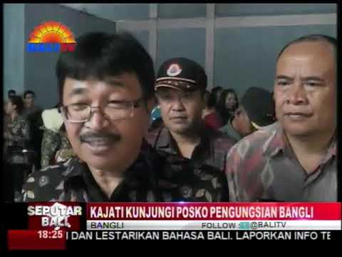 Kepala Kejaksaan Tinggi Bali Dr. Jaya Kesuma, SH.MH. Mengunjungi Pengungsi Gunung Agung