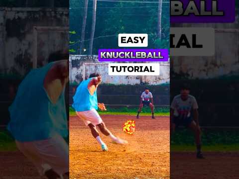 Easy😱 knuckleball tutorial 🌪️🚀 #knuckleball #tutorial #training #freekick #football #soccer #cr7