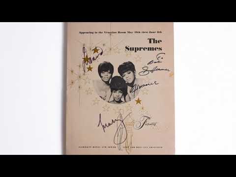 The Supremes Signed Concert Poster 1966