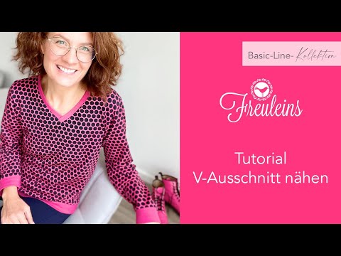 V-Ausschnitt nähen; Anleitung für den Basic-Pulli mit V-Ausschnitt