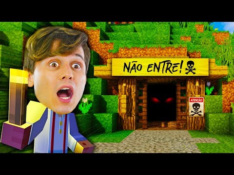 Encontrei uma VILA SUBTERRÂNEA MISTERIOSA no MINECRAFT | Minecraft #46