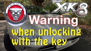 How to silence the alarm when unlocking with the key - Jaguar XK8 - Common car problems