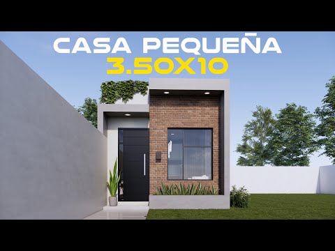 Increíble Mini casa moderna en 3.5x10m ¡No creerás su interior!