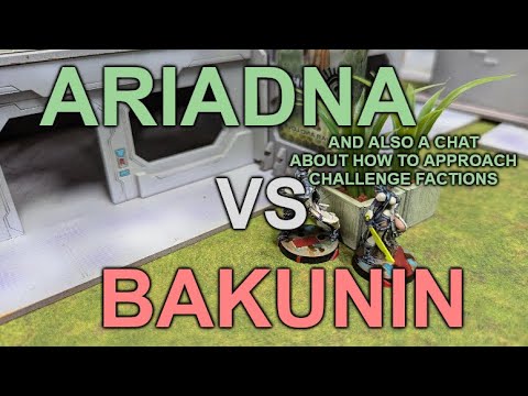 Infinity N5 Battle Report & Faction Chat - Ariadna vs Bakunin (Frontline)