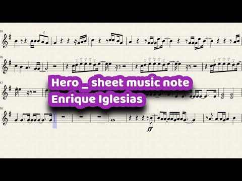 download lagu mp3 mp4 Hero Enrique Iglesias Sheet Music, download lagu Hero Enrique Iglesias Sheet Music gratis, unduh video klip Hero Enrique Iglesias Sheet Music