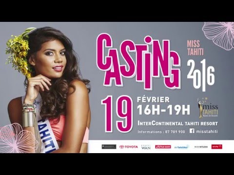 Casting Miss Tahiti 2016