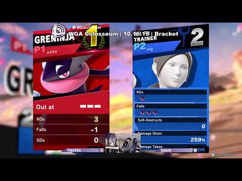 Pokepen (Greninja) vs. Signas (Wii Fit Trainer, Piranha Plant) - WGA Colosseum 25 - Winners Finals