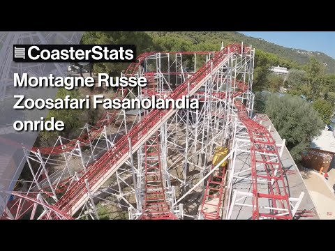 Montagne Russe onride - Zoosafari Fasanolandia [4K 60FPS]