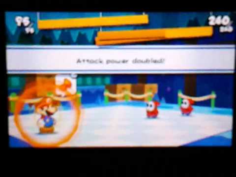 Paper Mario: Sticker Star - Beating the Super Powerful Shy Guys in One Turn!