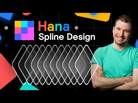 2D Web Animations and Interactions with Spline Design Hana