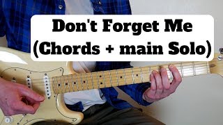 Don't Forget Me- Guitar Lesson (RHCP)