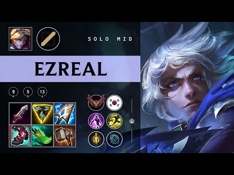 Ezreal Mid vs Galio - KR Grandmaster Patch 25.23