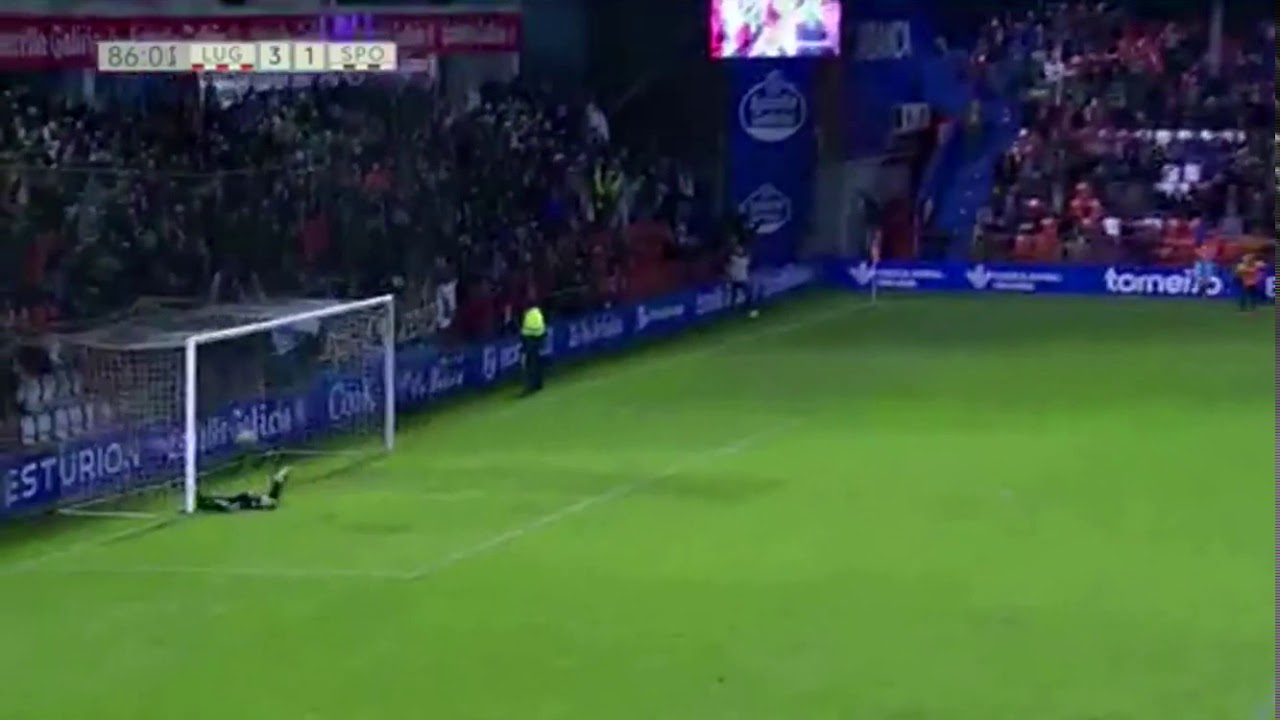 goalkeeper goal Lugo - S.GijÃ³n - YouTube