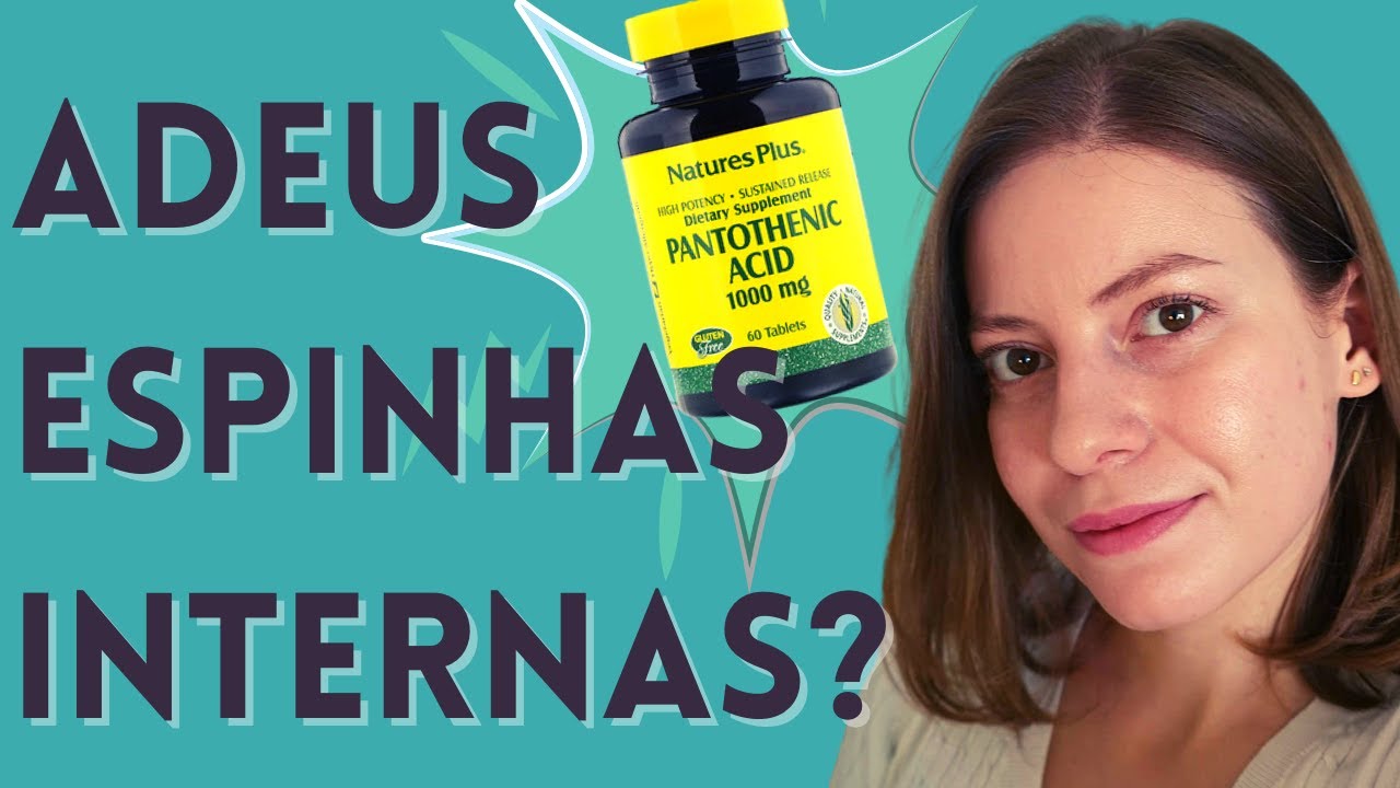 Eu tomei vitamina B5 ORAL para ACNE por três meses