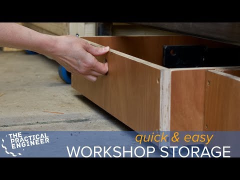 Making rolling storage bins for my small workshop