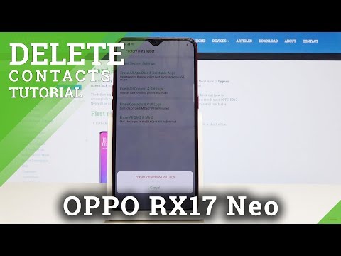 How to Delete Contacts in OPPO RX17 Neo - Clear Call Logs