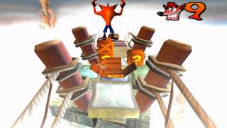 Crash Bandicoot 100% Walkthrough HD - Part 20: The High Road