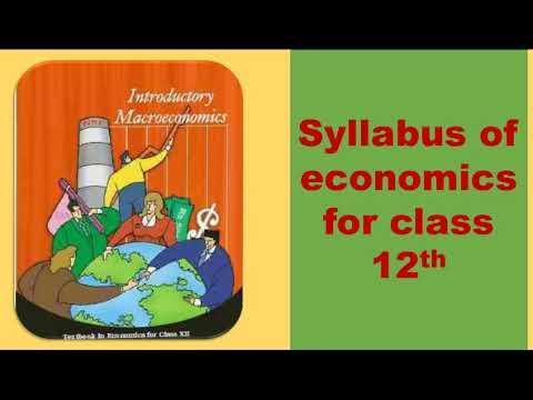 Cbse economics syllabus 2018 to 2019 for class 12th Video