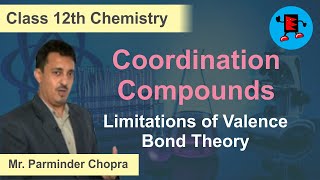 CBSE Class 12 Chemistry Coordination Compounds Limitations of Valence Bond Theory