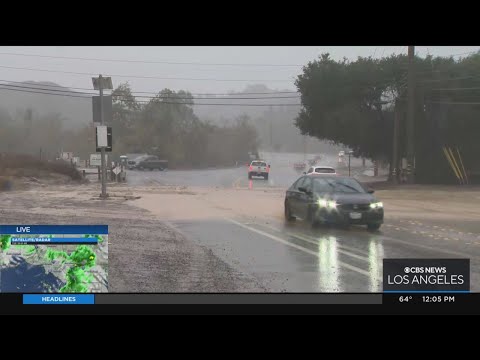 Mandatory evacuations underway for Silverado Canyon as storm hits Southern California