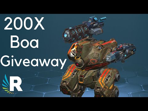 War Robots: 200X BOA GIVEAWAY + Full Boa Hangar Gameplay