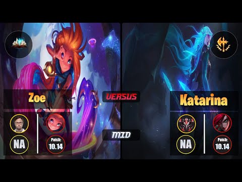Jensen ZOE (Mid) [Unsealed Spellbook] VS KATARINA - Grandmaster NA Patch 10.14