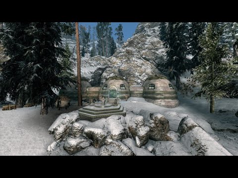 Snow Elf Hut - Skyrim Special Edition home mod