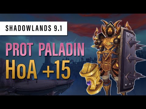 Halls of Atonement + 15 Mythic | 2 Chest | 5.3k DPS Prot Paladin POV | Kyrian | WoW Shadowlands 9.1