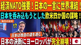 【欧州騒然】EU・NATOが日本に経済同盟入りを緊急要請！日本の「たった一言」で全欧州が凍りついた【海外の反応】