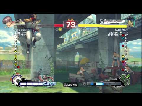 AceUnlimited [Guy] Vs MADIZM78 [M.Bison] SSF4 AE 2012 Ranked Matches - PSN