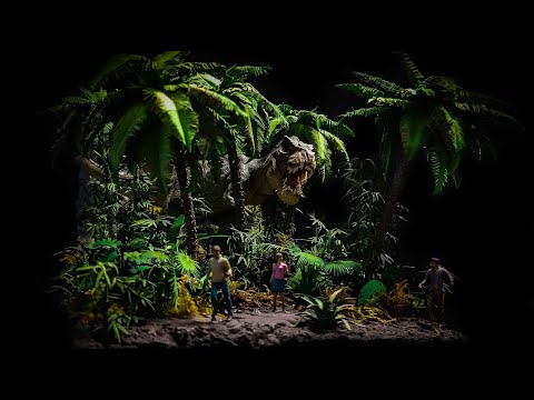 Building A T-Rex Jungle Diorama
