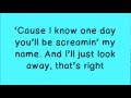 Glee - Loser Like Me [Lyrics On Screen]