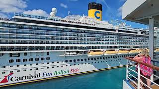 Carnival Elation and Carnival Venezia Horn Battle