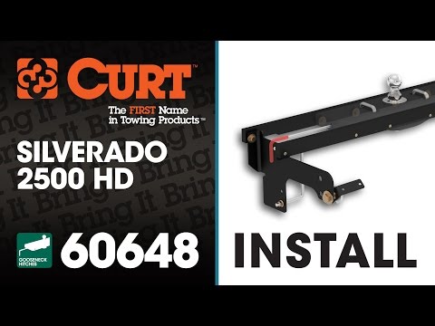 Gooseneck Hitch Install: CURT 60648 with 60619 Double Lock EZr on a Silverado 2500 HD