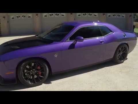 HD VIDEO PLUM CRAZY 2016 DODGE CHALLENGER SRT HELLCAT 707 HP SUPERCHARGE FOR SALE INFO WWW SUNSETMOT