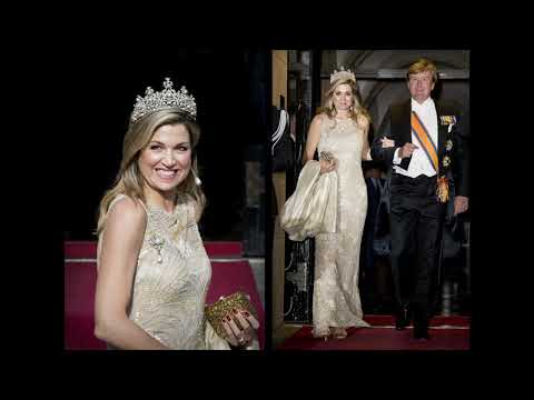 QUEEN MAXIMA'S STUNNING AND AMAZING GOWNS WORN FOR STATE VISITS AND GALAS