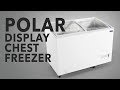 Video: Arcón congelador con puertas correderas de cristal 270L. Polar GM499