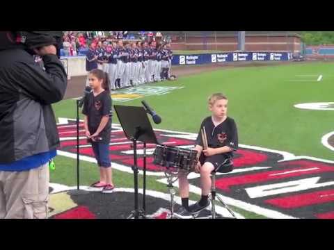 The National Anthem - Madelyn and Avery Drummer