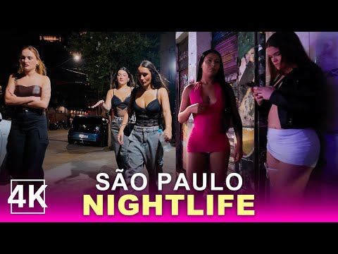 AUGUSTA STREET:  São Paulo Nightlife BRAZIL 4K