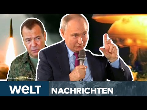 PUTIN: Sieg über Ukraine "Frage von Leben und Tod!" und Medwedew droht Westen mit Atomkrieg I STREAM