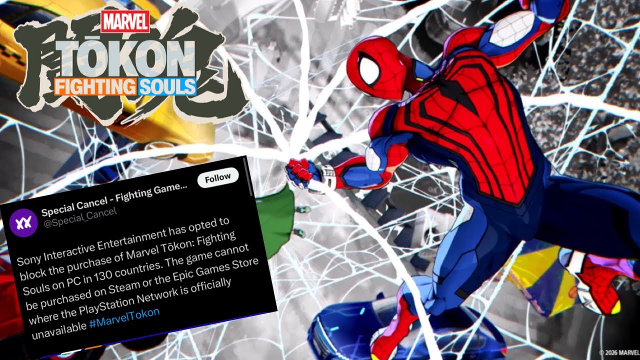 Marvel Tokon Fighting Souls PlayStation Blocked PC In 130 Countries No Steam & Epic Store Purchases