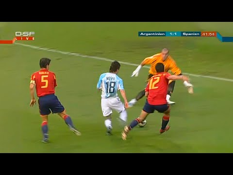 Messi Amazing Goal vs Spain (U-20 World Cup) 2005 English Commentary