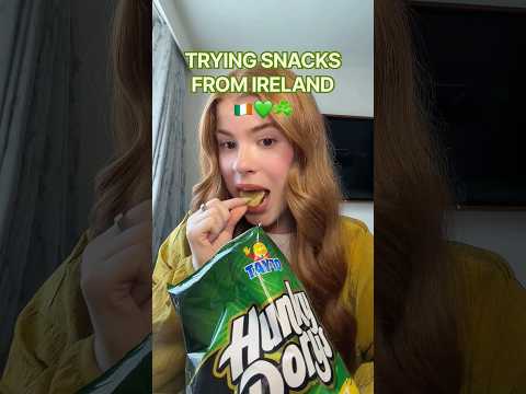 trying snacks from IRELAND ☘️🇮🇪 #ireland #irishfood #snacks #candyreviews #internationalsnacks