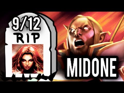 RIP LINA! MidOne Legendary Invoker mid Counter Pick with Scepter 9k MMR Dota 2