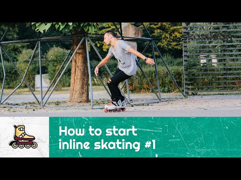 How to start inline skating — First steps on inline skates — How to start rollerblading | Basics #01