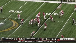 Georgia WR Adonai Mitchell 40 Yard TD vs Alabama | 2022 College Football